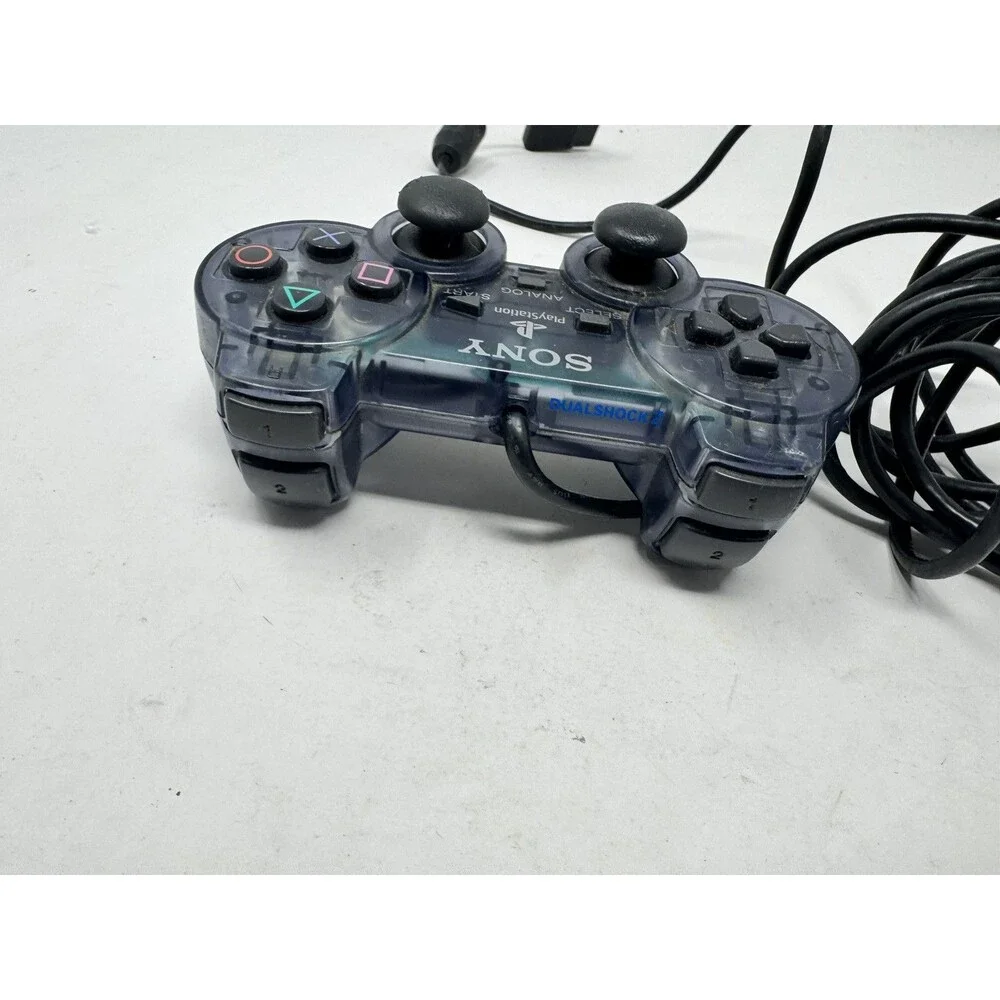 Playstation 2 PS2 OEM Sony Dualshock 2 Controller SCPH-10010 - Smoky Clear
